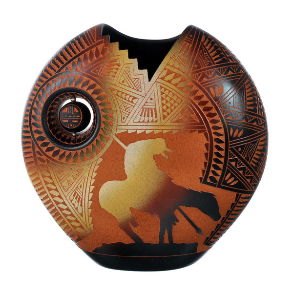 Navajo Indian Hand Crafted Pot By Artist Diane Aragon Laguna Pueblo NN20040